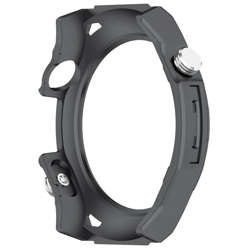 For Huawei Watch 5 46mm Protective Case High-End Anti-Drop PC Watch Frame - Black