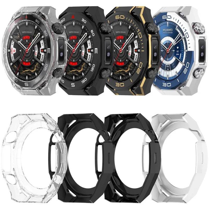 For Huawei Watch Ultimate 2 Watch Case with Scale Hollow Design Hard PC Protective Cover - Black