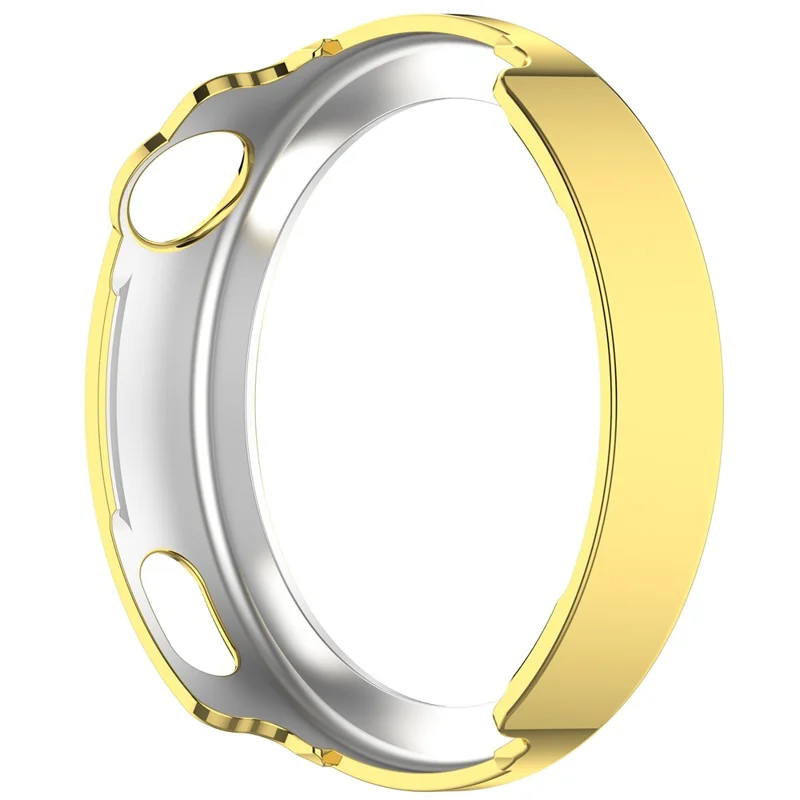 Capa de Proteção em PC com Abertura Parcial para Relógio Huawei Watch GT 6 41 mm / 5 41 mm - Dourado / Branco