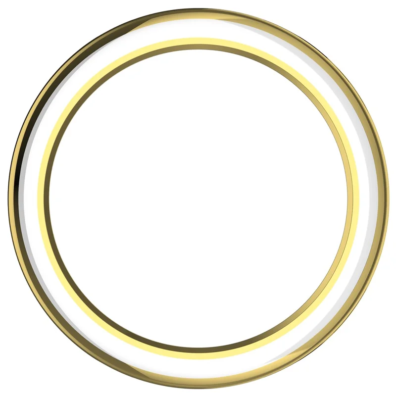 Capa de Proteção em PC com Abertura Parcial para Relógio Huawei Watch GT 6 41 mm / 5 41 mm - Dourado / Branco