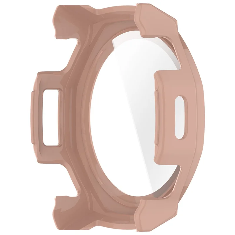 Für Huami Amazfit T-Rex 3 Pro 44 mm Hartschalen-PC-Uhrgehäuse mit gehärtetem Glas-Schutzfolie – Pink