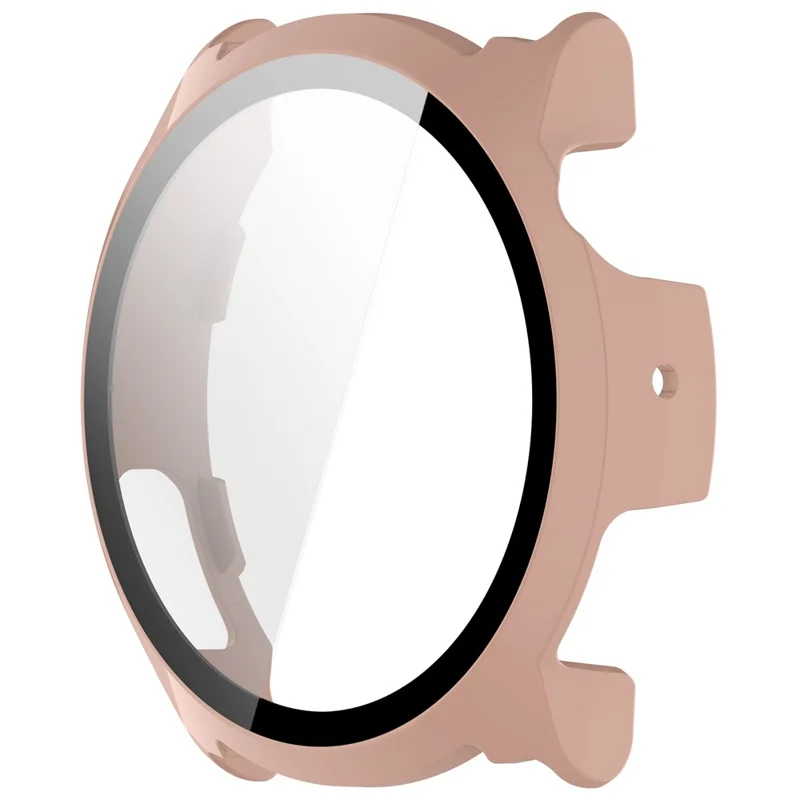 For Coros Pace 4 Hard PC Watch Case with Tempered Glass Screen Film - Pink