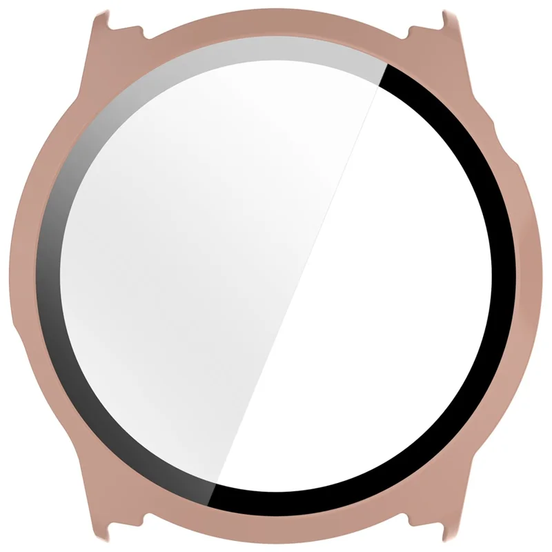 For Coros Pace 4 Hard PC Watch Case with Tempered Glass Screen Film - Pink