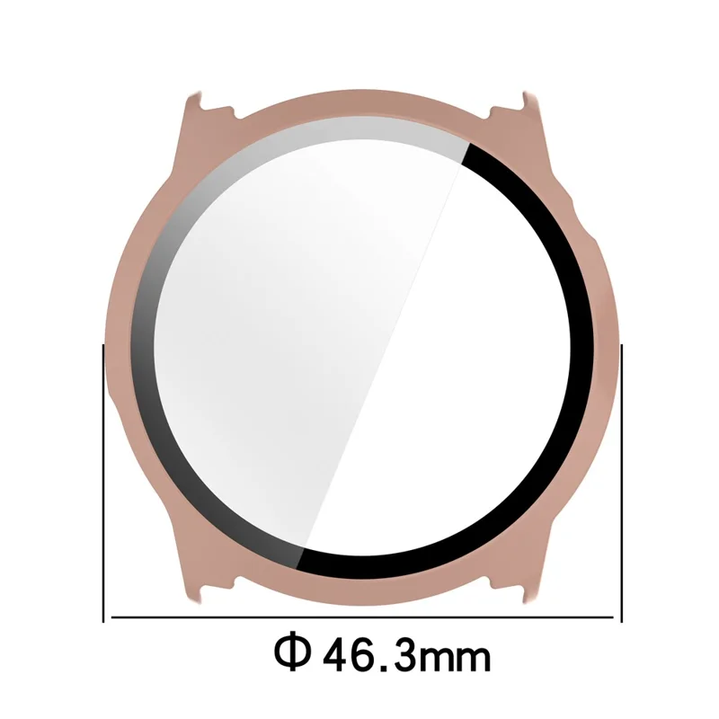 For Coros Pace 4 Hard PC Watch Case with Tempered Glass Screen Film - Pink