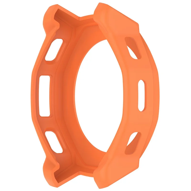 For Huami Amazfit T-Rex 3 Pro 44mm Watch Case Semi-Enclosed Armor TPU Shockproof Protective Cover - Orange