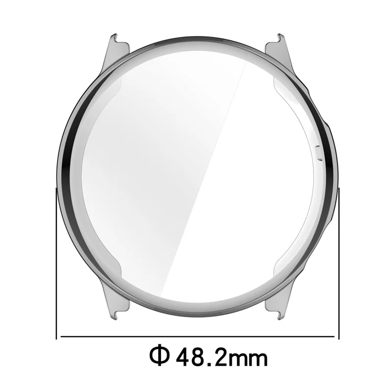 Für Garmin Venu 4 45 mm TPU-Uhrenhülle, Vollschutz-Schutzhülle – Silber