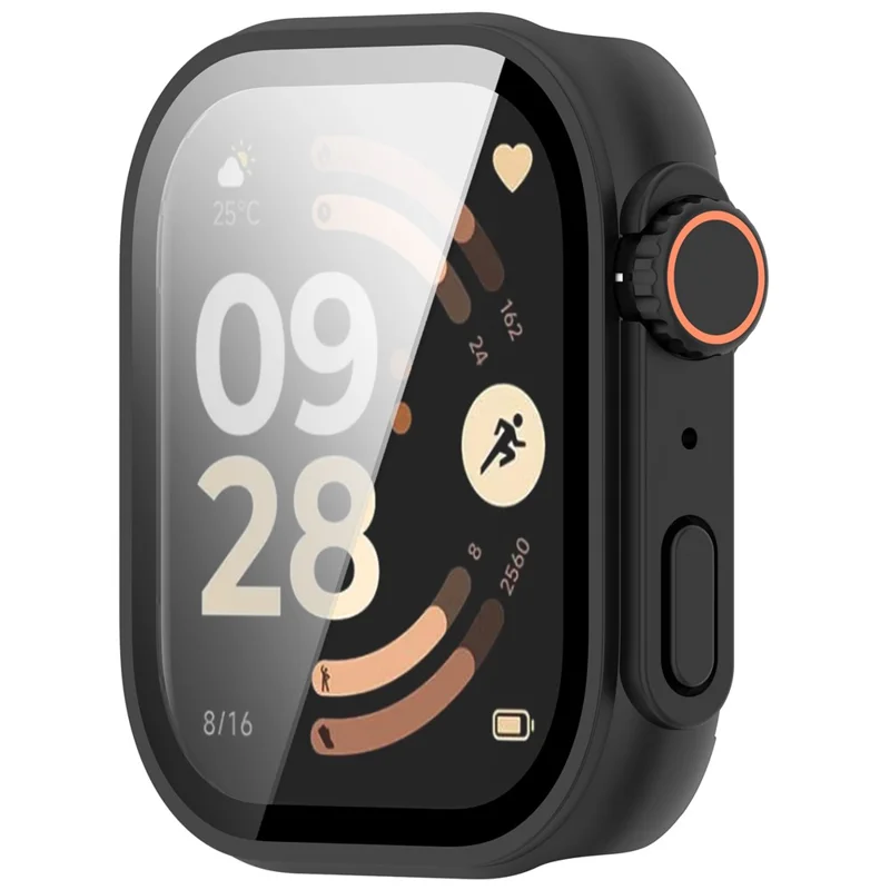 Für Xiaomi Redmi Watch 6 Integrierte Uhrenhülle zur Umwandlung in Ultra-Hartschale Vollschutz-Uhrenschutz - Schwarz