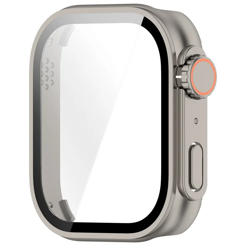 For Xiaomi Redmi Watch 6 Integrated Watch Case Transfer to Ultra Hard PC Full Covering Watch Protector - Titanium
