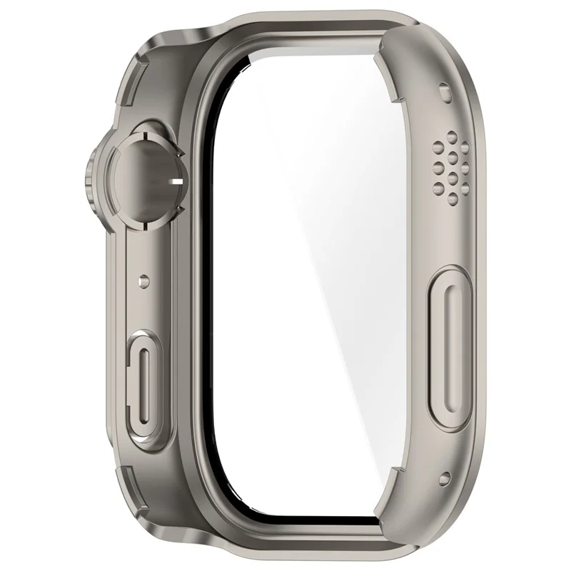 For Xiaomi Redmi Watch 6 Integrated Watch Case Transfer to Ultra Hard PC Full Covering Watch Protector - Titanium