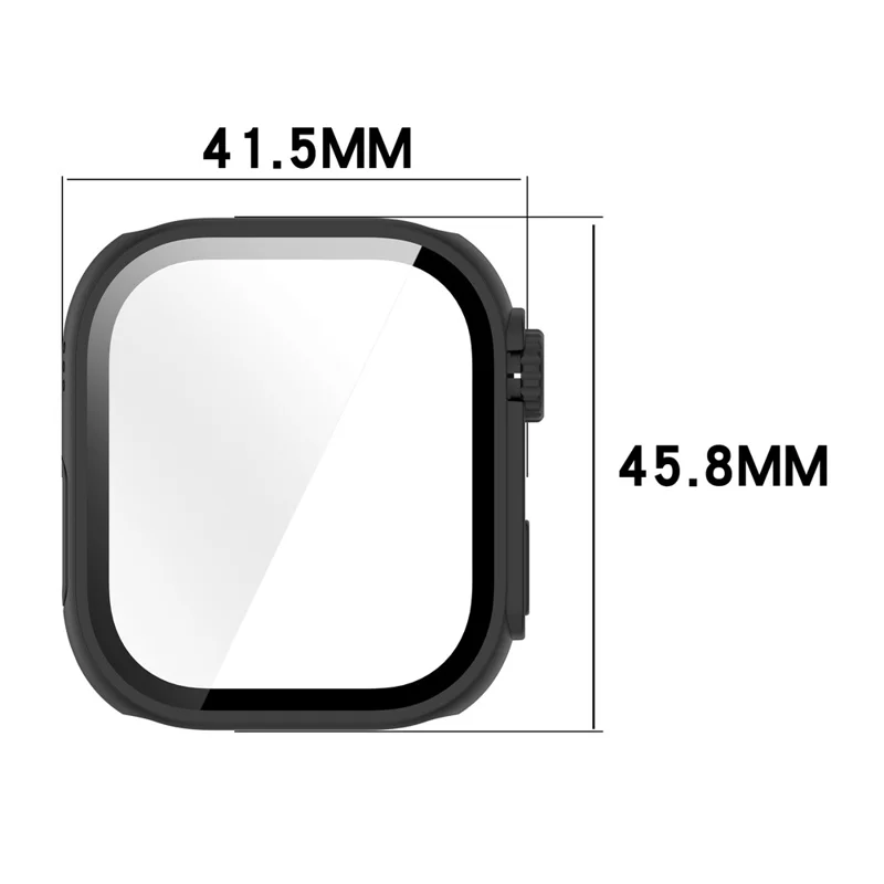 For Xiaomi Redmi Watch 6 Integrated Watch Case Transfer to Ultra Hard PC Full Covering Watch Protector - Titanium