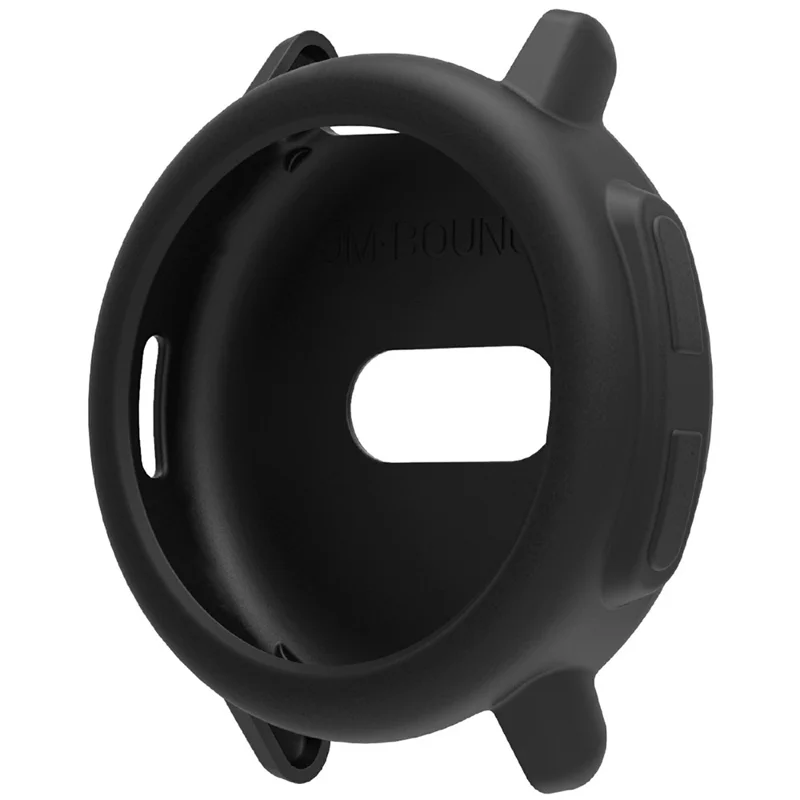 For Garmin Bounce 2 Watch Protective Case Shockproof Scratch Resistant Silicone Cover - Black
