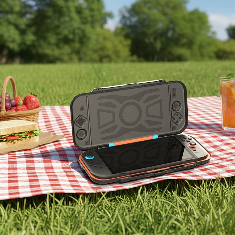 DOBE FOMIS ELECTRONICS TNS-51112 For Nintendo Switch 2 Carrying Case Game Console Hard Shell Protective Cover with 14 Game Card Slots - Blue