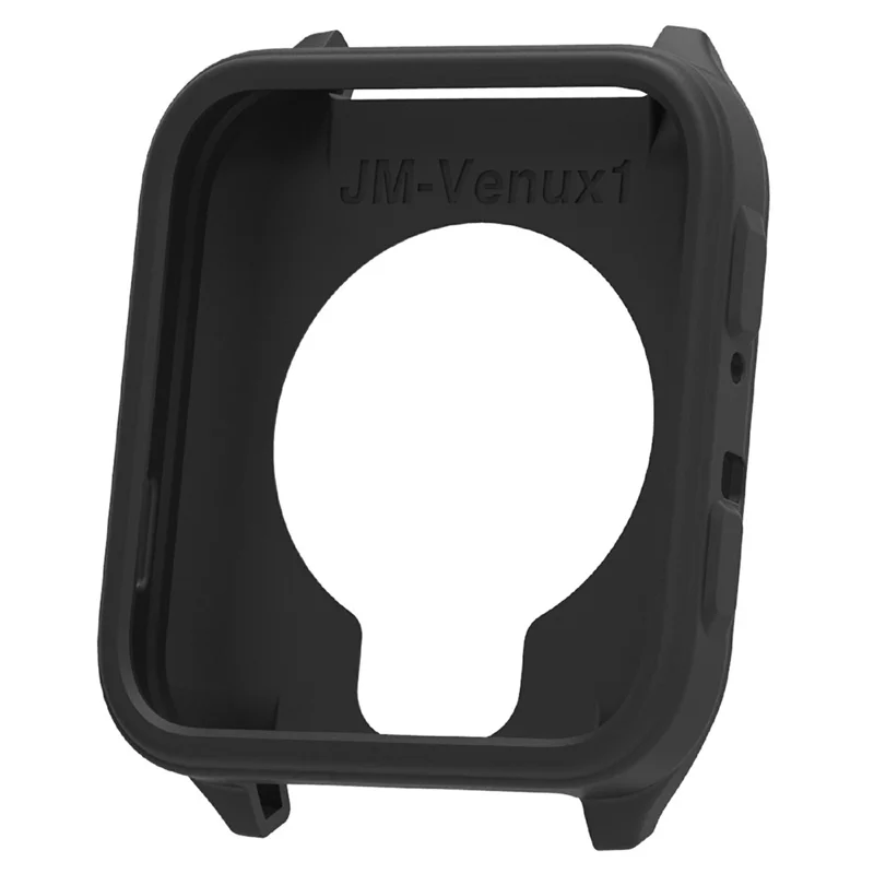 For Garmin Venu X1 Watch Case Soft Silicone Hollow Watch Frame Cover - Black