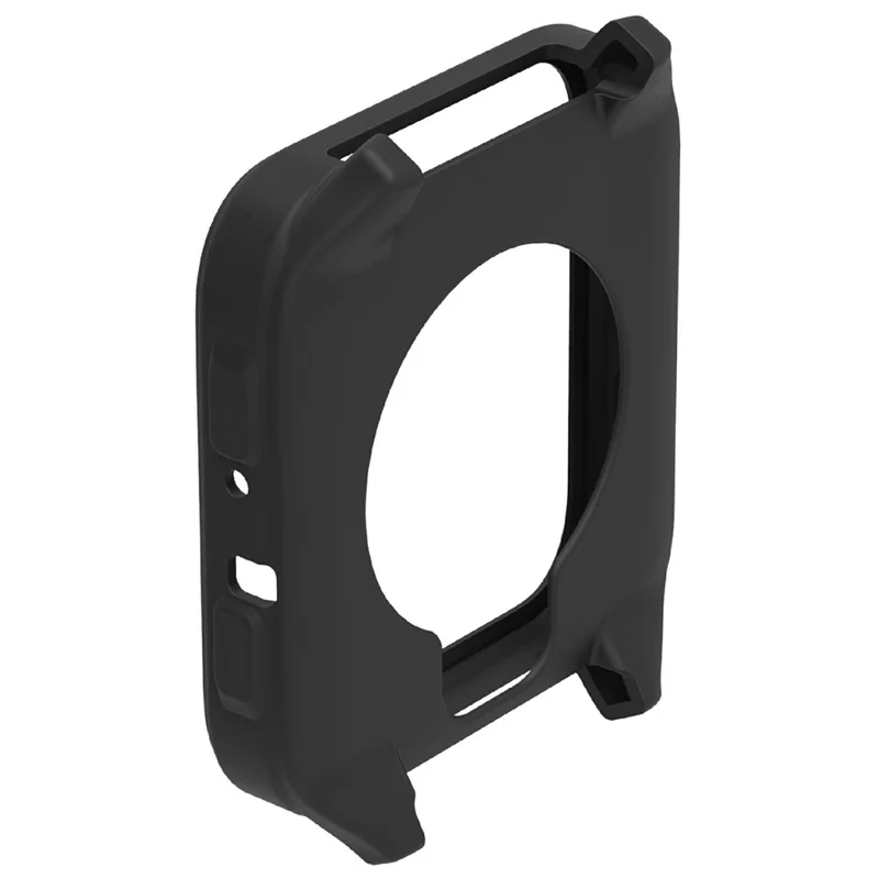 For Garmin Venu X1 Watch Case Soft Silicone Hollow Watch Frame Cover - Black
