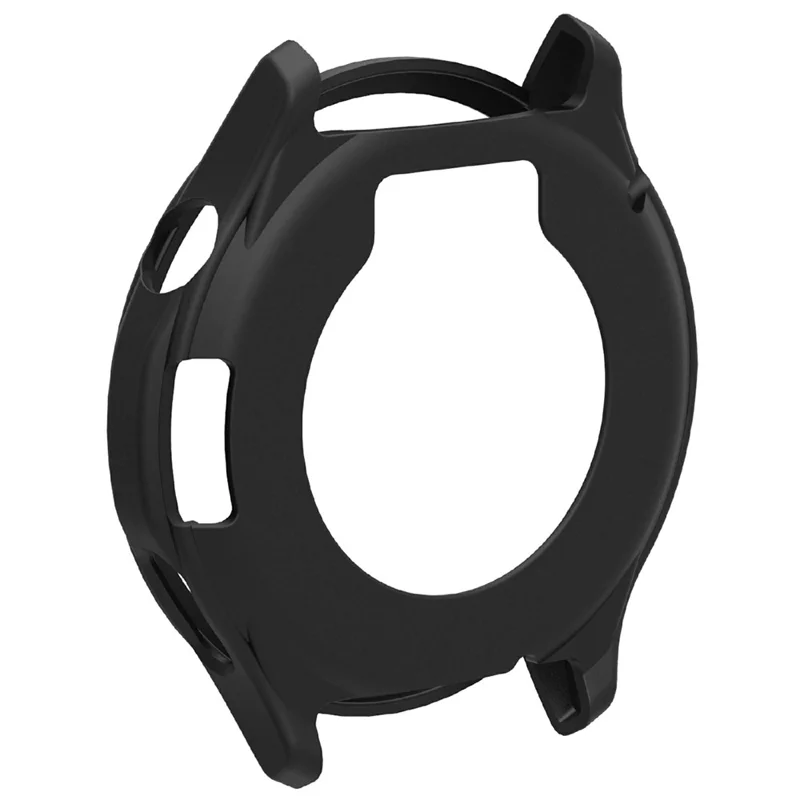 For Oppo Watch S Case Soft Silicone Hollow Watch Frame Cover - Black