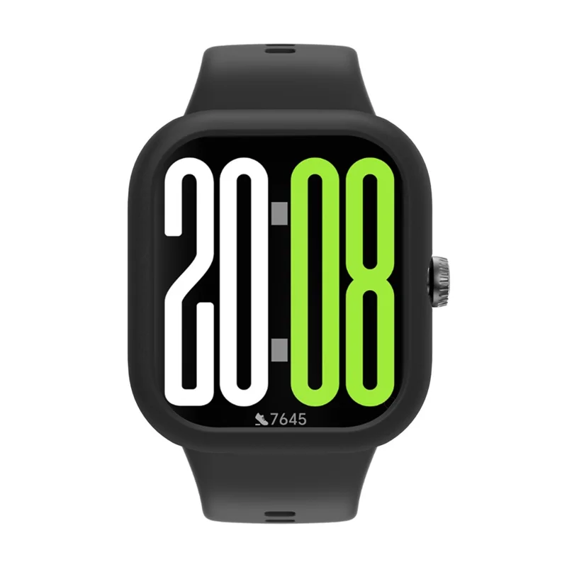 For Honor Watch X5 Watch Case Soft Silicone Hollow Watch Frame Cover - Black