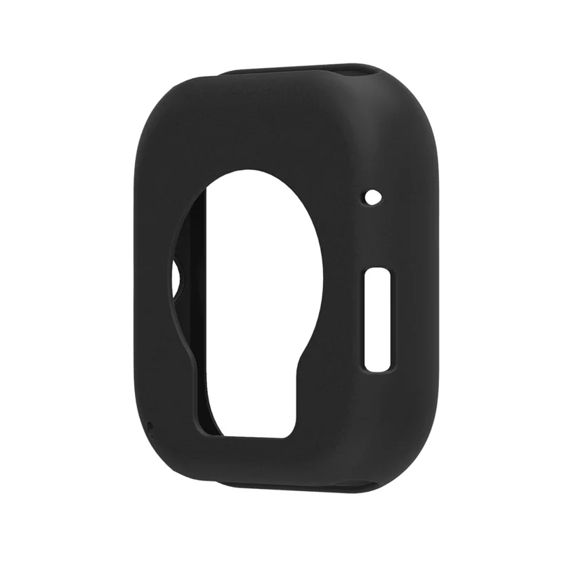 For Honor Watch X5 Watch Case Soft Silicone Hollow Watch Frame Cover - Black