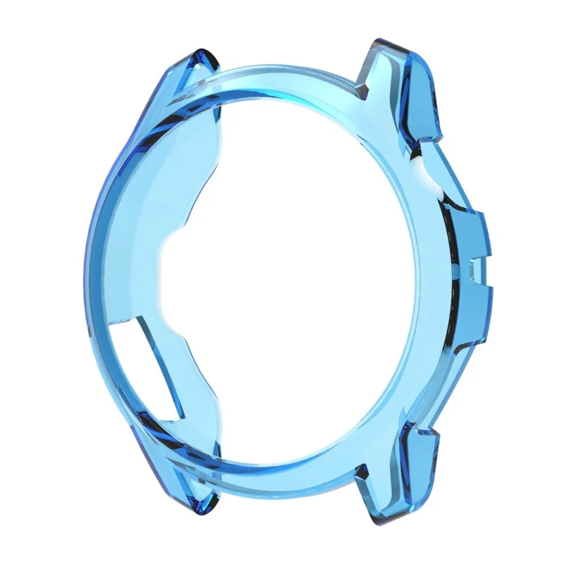 For Coros Pace 4 Protective Watch Case Soft TPU Hollow Out Cover - Transparent Blue