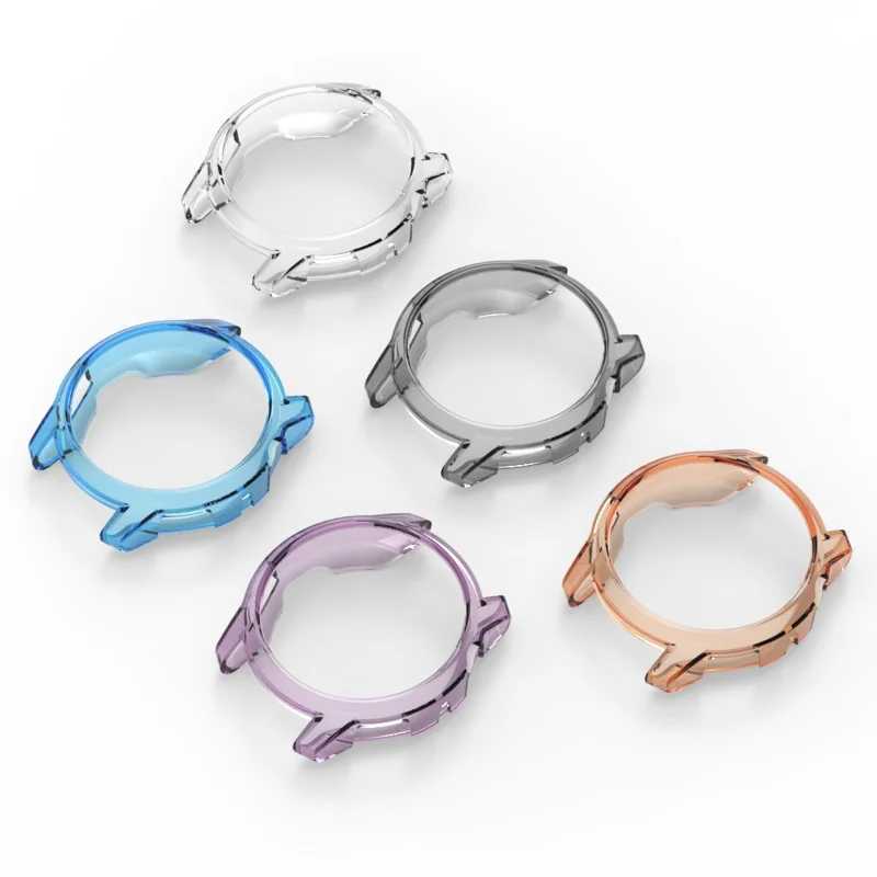 For Coros Pace 4 Protective Watch Case Soft TPU Hollow Out Cover - Transparent Blue