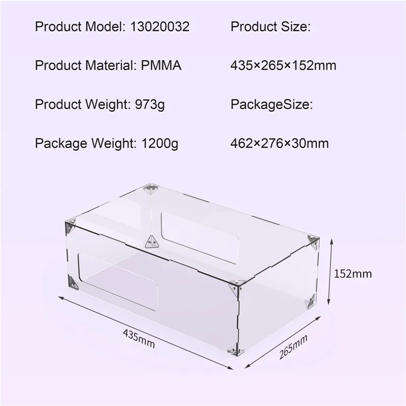 STARTRC GAMES For Sony PlayStation 5 Pro / 5 Slim (Digital / Disc Edition) Dust Cover PMMA Clear Protective Shield