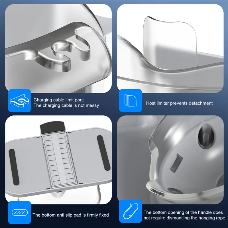 STARTRC GAMES For Meta Quest 3 / 3S Charging Dock Station with Dual Batteries, RGB Ambient Light, VR Headset Storage Holder