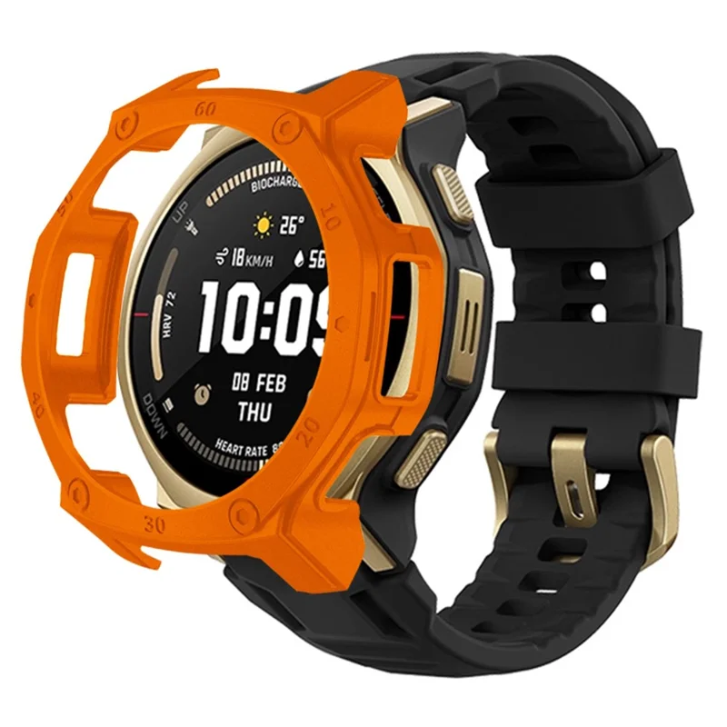 For Huami Amazfit T-Rex 3 Pro 44mm Smartwatch Protective Case Hard PC Cover - Orange