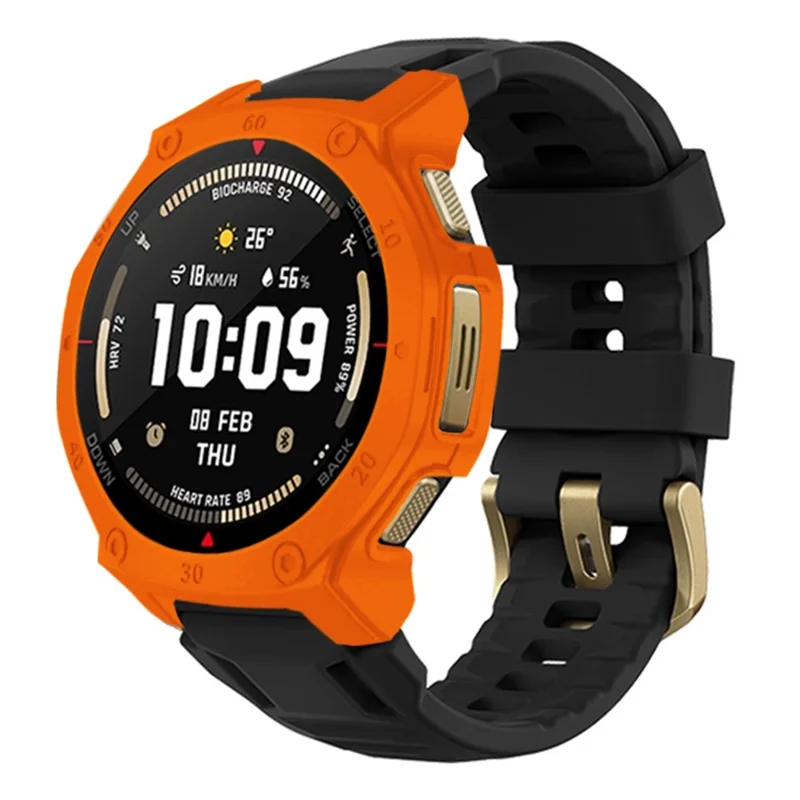 For Huami Amazfit T-Rex 3 Pro 44mm Smartwatch Protective Case Hard PC Cover - Orange