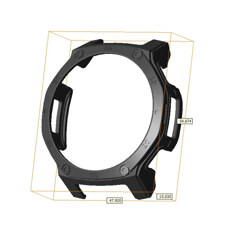 For Huami Amazfit T-Rex 3 Pro 44mm Smartwatch Protective Case Hard PC Cover - Orange