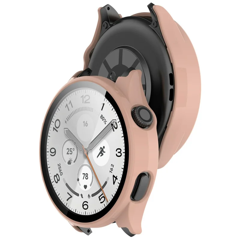 For Xiaomi Redmi Watch 5 Hard PC Watch Case with Tempered Glass Screen Film - Pink