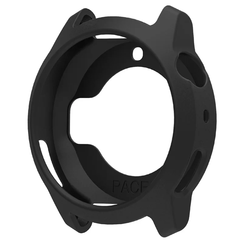 Funda para reloj Coros Pace 4, carcasa blanda de silicona con diseño perforado - Negro