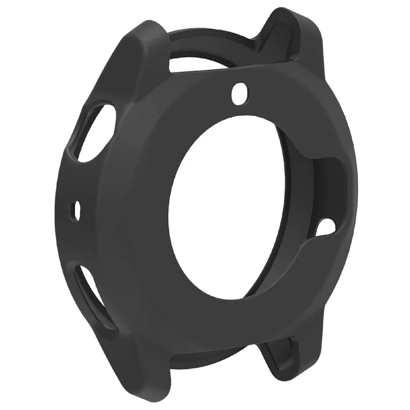 Funda para reloj Coros Pace 4, carcasa blanda de silicona con diseño perforado - Negro