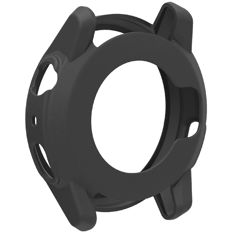 Coque de montre pour Coros Apex 4 46 mm, boîtier souple en silicone, cadre creux - Noir