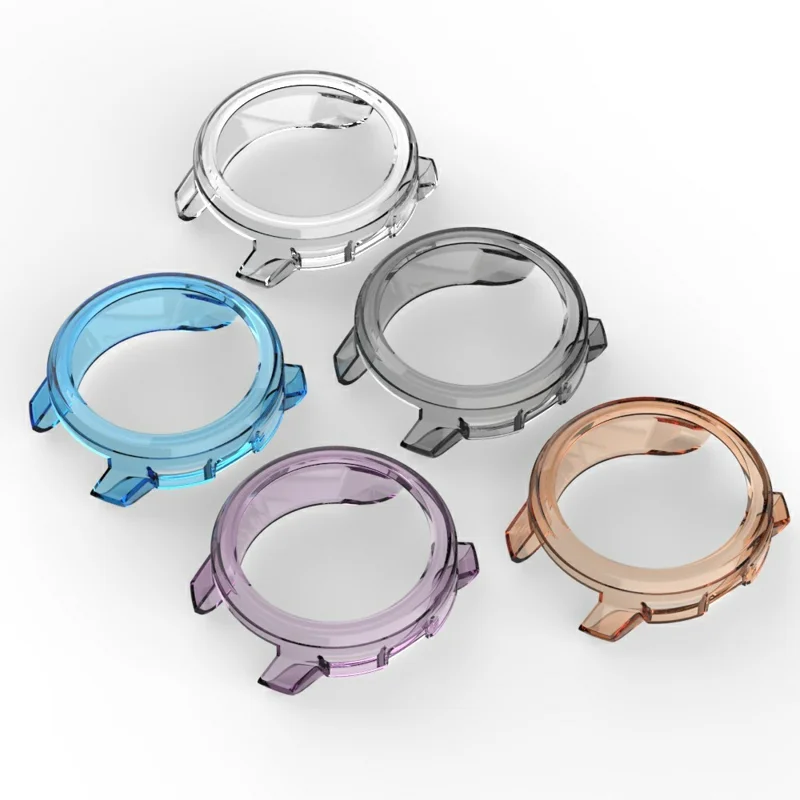 For Suunto Vertical 2 Protective Case Anti-drop TPU Half Cover Frame - Transparent Purple