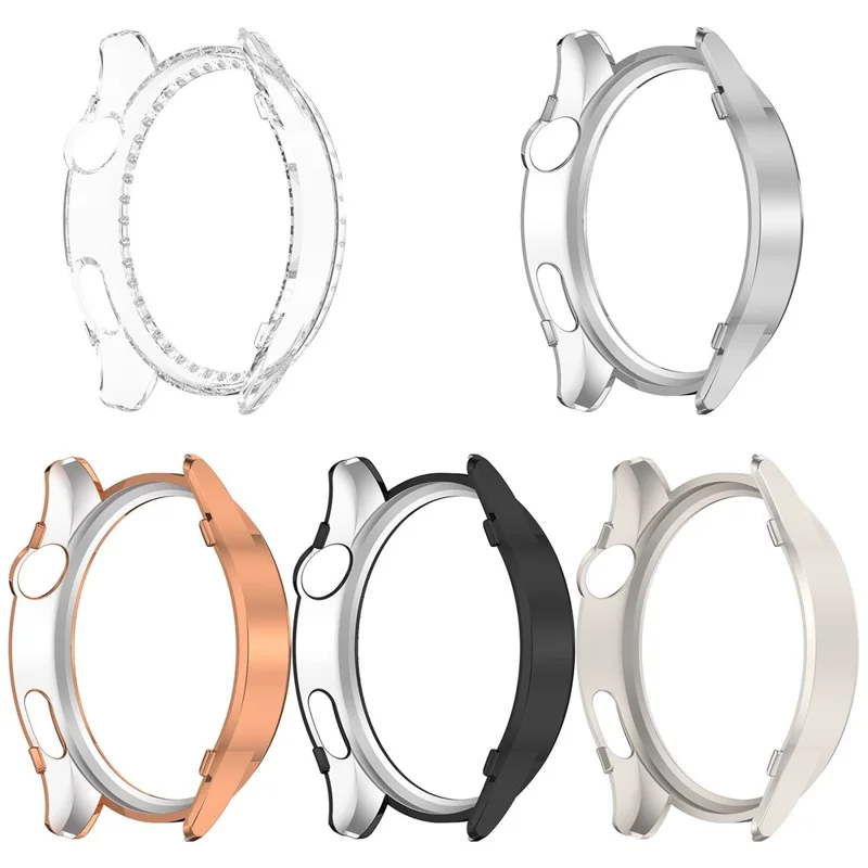 Harde PC-hoesje met strassversiering voor Xiaomi Watch 5, beschermmantel voor smartwatch - Zwart