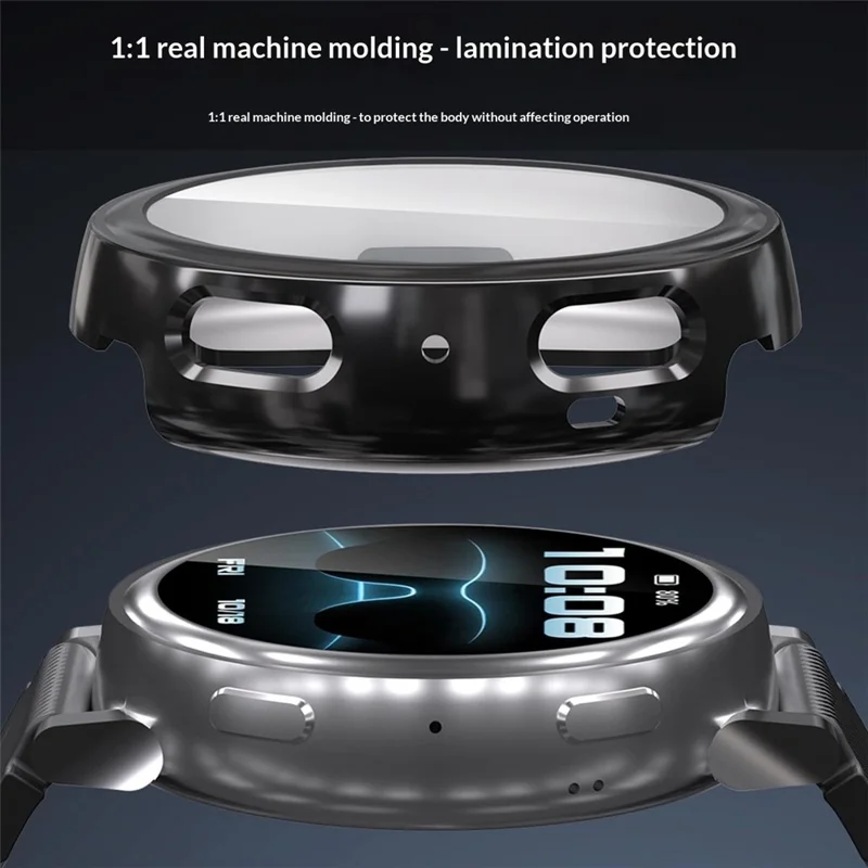 For Huami Amazfit Active Max Case Full Coverage Electroplated TPU Watch Protective Cover - Black