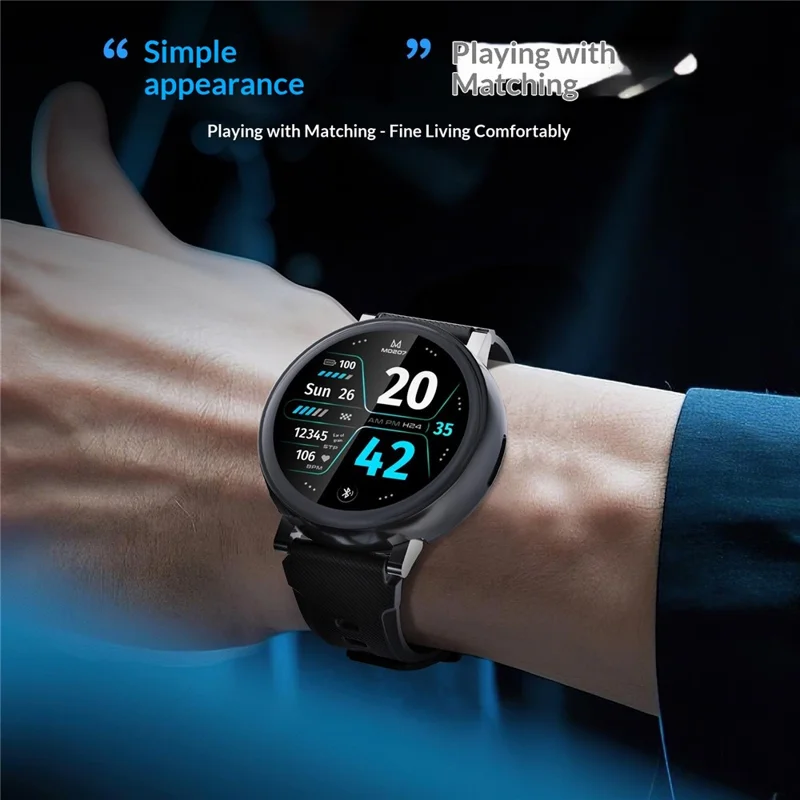 For Huami Amazfit Active Max Case Full Coverage Electroplated TPU Watch Protective Cover - Black