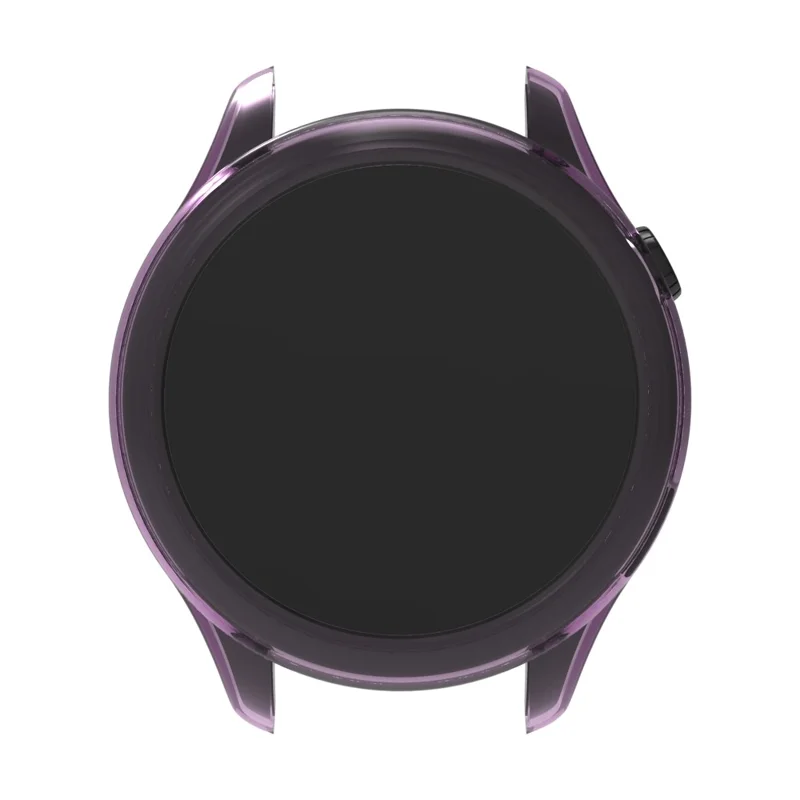 For Xiaomi Watch 5 Protective Case Anti-drop TPU Half Cover Frame - Transparent Purple