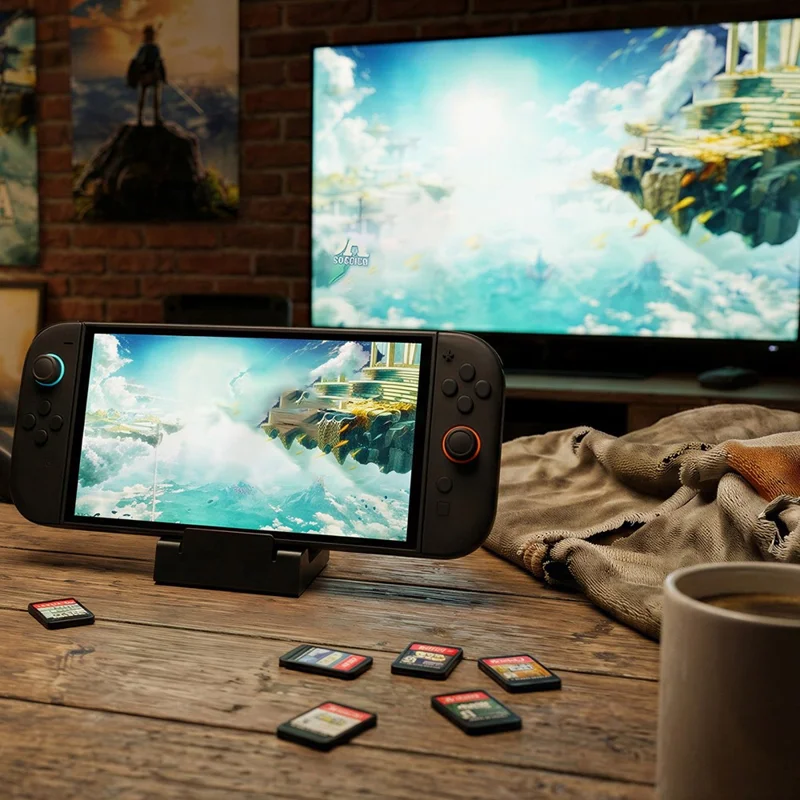 DOBE FOMIS ELECTRONICS TYX-5605 Gaming Handheld Stand Universal Desktop Stand For Asus ROG Ally  /  Nintendo Switch  /  Switch 2 - Black