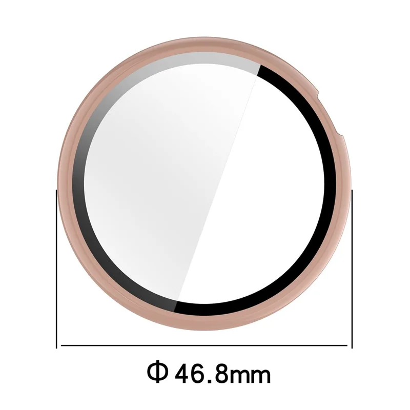 Coque de montre pour Honor Watch GS 5 avec film de protection en verre - Blanc ivoire