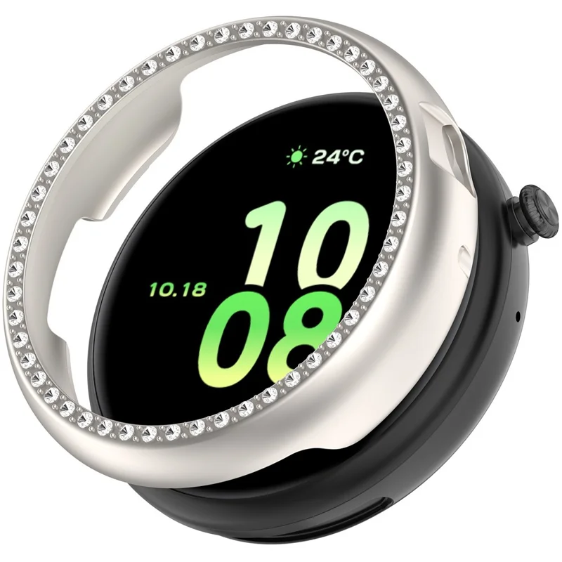 For Honor Watch GS 5 Protective Case Hollow Design Hard PC Rhinestone Decor Cover - Matte Starlight