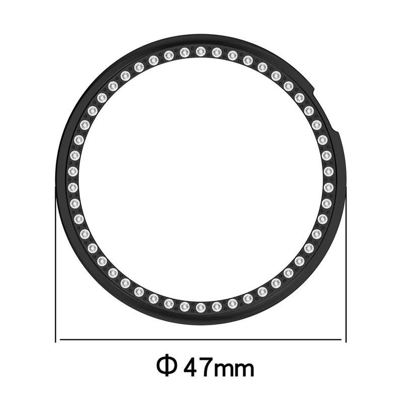 For Honor Watch GS 5 Protective Case Hollow Design Hard PC Rhinestone Decor Cover - Matte Starlight