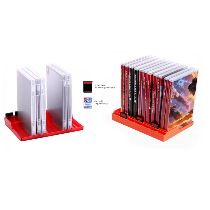 DOBE FOMIS ELECTRONICS TNS-51122 Game Card Storage Tray for Nintendo Switch 2 / Switch / OLED Game Disc Holder Stand - Blue