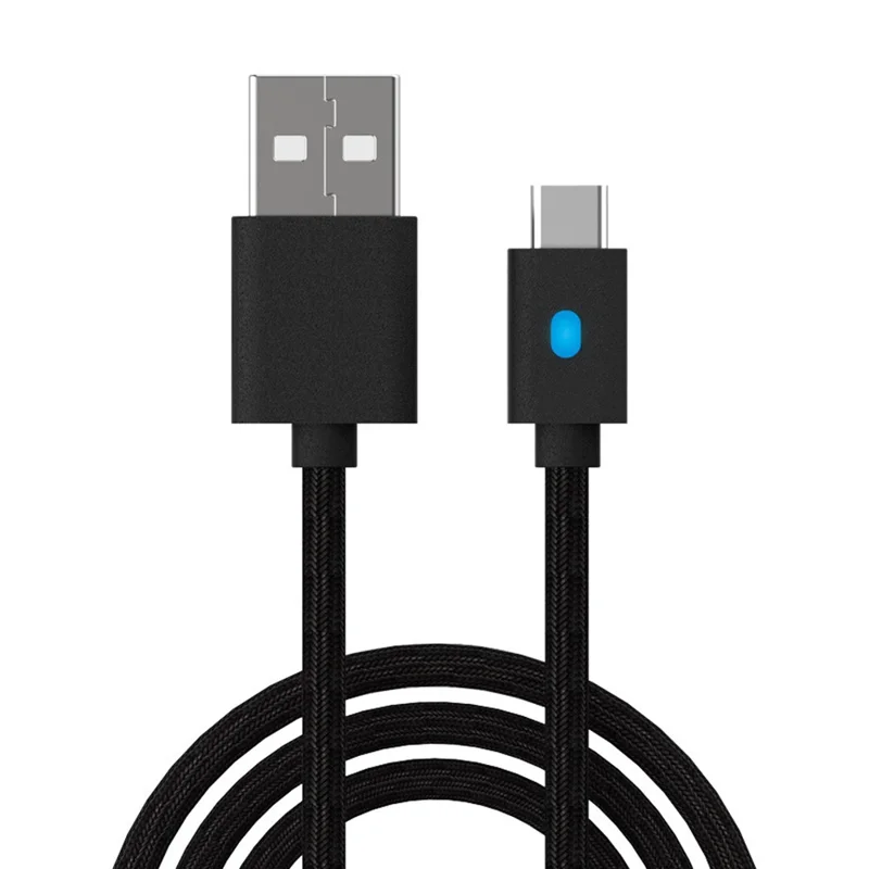 DOBE FOMIS ELECTRONICS TY-0803B 3m Gaming Controller Charging Cable for Sony PlayStation 5 / Nintendo Switch / Xbox Series USB-A to USB-C Data Cord - Black