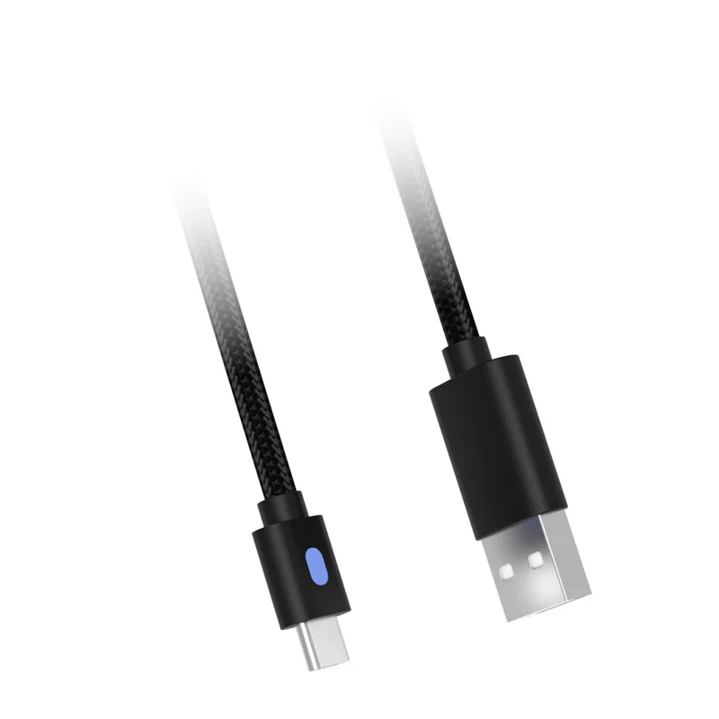 DOBE FOMIS ELECTRONICS TY-0803B 3m Gaming Controller Charging Cable for Sony PlayStation 5 / Nintendo Switch / Xbox Series USB-A to USB-C Data Cord - Black