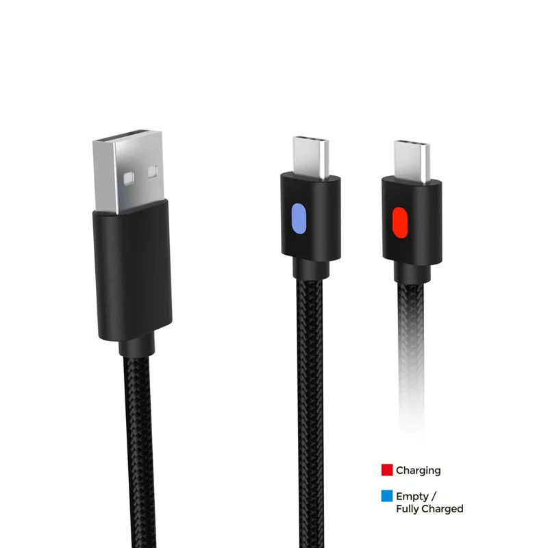 DOBE FOMIS ELECTRONICS TY-0803D 0.8m USB-A to USB-C Gaming Controller Charging Cable for Sony PlayStation 5 / Nintendo Switch / Xbox Series (without Data Sync Function) - Black