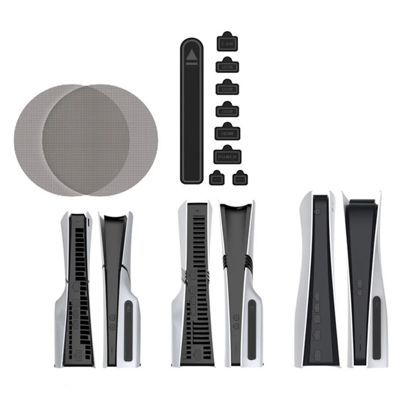 DOBE FOMIS ELECTRONICS TP5-5519 Fan Filter with Dust Plug Kit for Sony PlayStation 5 / Slim / Pro Console