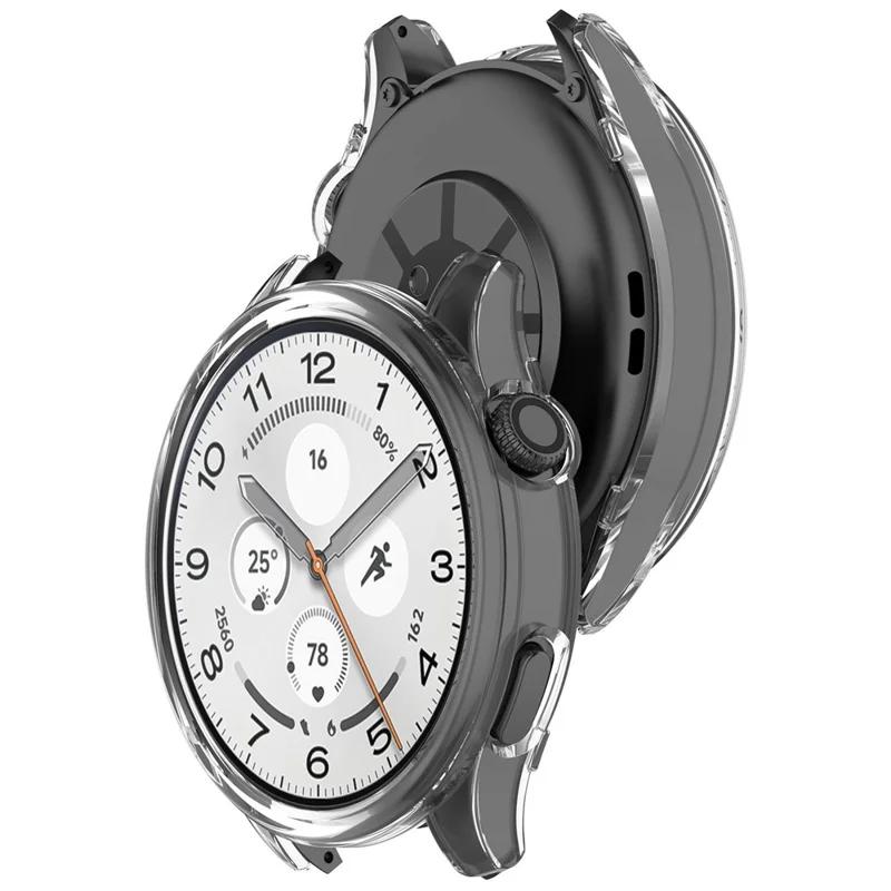 For Xiaomi Watch 5 Case Clear PC Hollow Watch Frame Protective Cover - Transparent