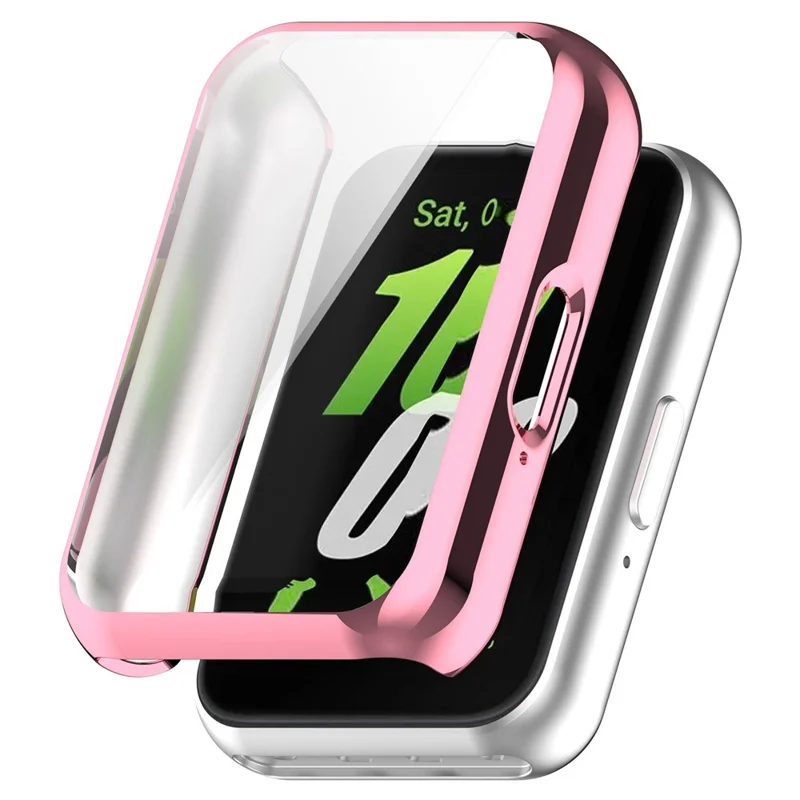 For Huawei Band 11 TPU Watch Case Electroplated Full Coverage Watch Protective Cover - Pink