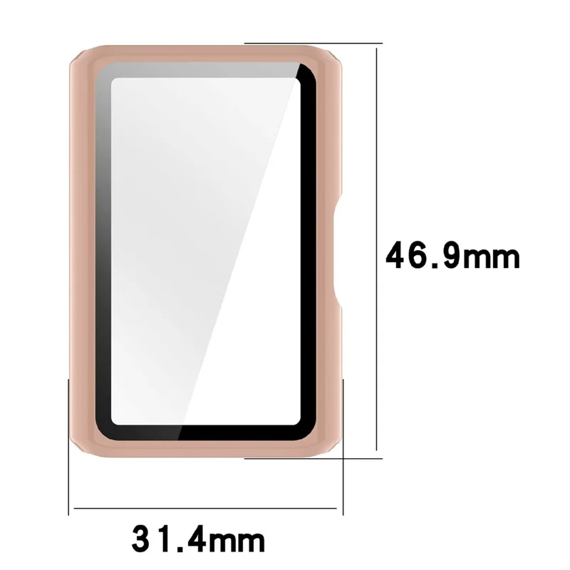 Custodia per Huawei Band 11 Pro / 11 Pro NFC con telaio in PC e pellicola protettiva in vetro - Trasparente