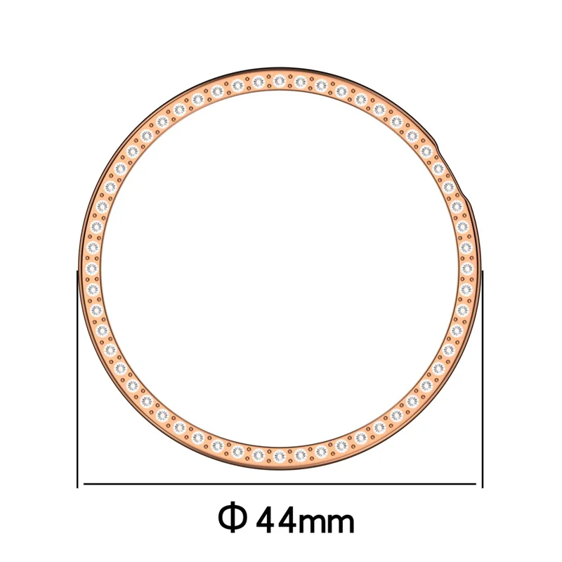 For Honor Watch GS 5 Watch Case Rhinestone Decor Hard PC Frame Protective Cover - Black